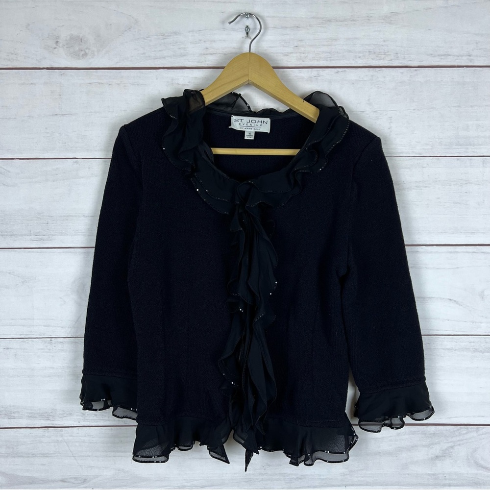 St. John Evening by Marie Gray Cardigan Sweater fits like Size 6